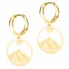 Gold Earrings Tatra Mountains Zakopane Polish With Tatra Mountains Silver 925