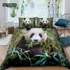 Home Living Luxury 3D Panda Bedding Set Duvet Cover Pillowcase Kids Bedding Set Queen and King EU/US/AU/UK Size