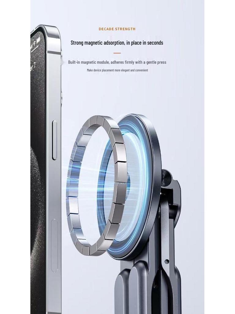 Draagbare Opvouwbare Aluminiumlegering Magnetische Standaard voor Laptops, Tablets en Telefoons