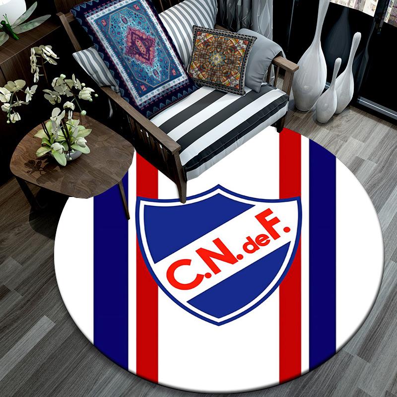 Club Atletico Independiente2 Round Area Rug,Carpet Rug for Living Room Bedroom Sofa Playroom Decor,Non-slip Floor Mat
