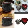 Halloweens Jewelry Organizers Heart Shaped Resin Box Craft Storage for Home Decoration and Accessories