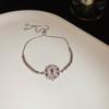 Bracciale Regolabile in Oro Vero Galvanizzato con Zir*****val Diamond, Lusso Leggero, Bracciale alla Moda di Alta Gamma, Gioiello Versatile per il Pendolarismo