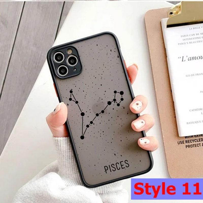 Чехол для телефона с двенадцатью созвездиями зодиака для iPhone 11 12 13 14 Pro Max X XS Max XR SE 2020 6s 8 7 Plus матовая задняя крышка iPhone 14Pro MAX