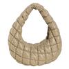 Women Padded Hobo Bag Versatile Cloud Pleatd Bag Lightweight Down Clutch Bag Quilted Tote Handbag Fall Winter Purse