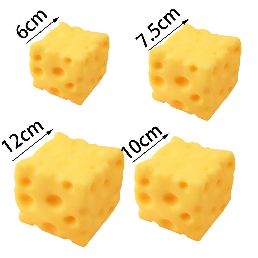 Sensory Stress Relief Giant Cheese Squishys Soft Novelty Food Theme Cheese Cubes Toys