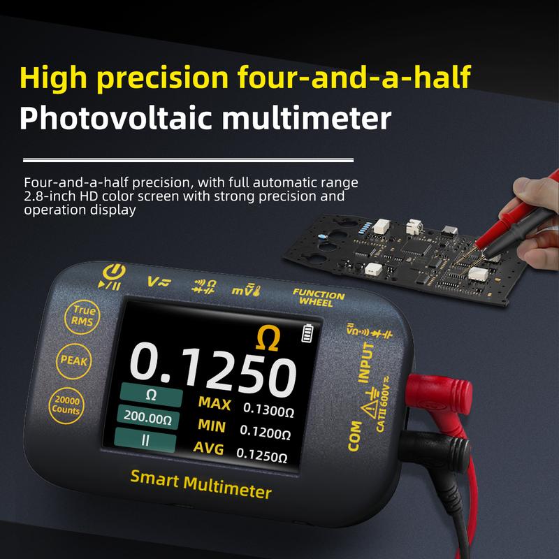 S450 Intelligent Digital Multimeter 20000 Counts Voltage Real-Time Waveform Recording Temperature Test Lithium Battery Voltmeter
