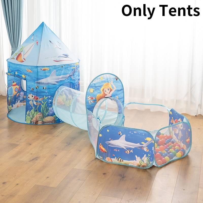 Capsule Space Sea World Princess Castle Kids Play Tent Tunnel Set Gifts Case