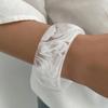 DIEZI 3-Stil Übertriebene Harz Breite Armreifen Mode Hip Hop Goldfarbe Geometrisch Schwermetall Armreifen für Damen Armband Herren