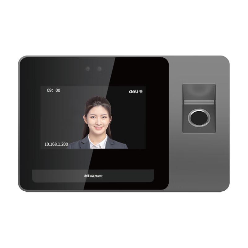 Deli Multi-Biometric Smart Attendance Machine CN Plug (adapter Included)