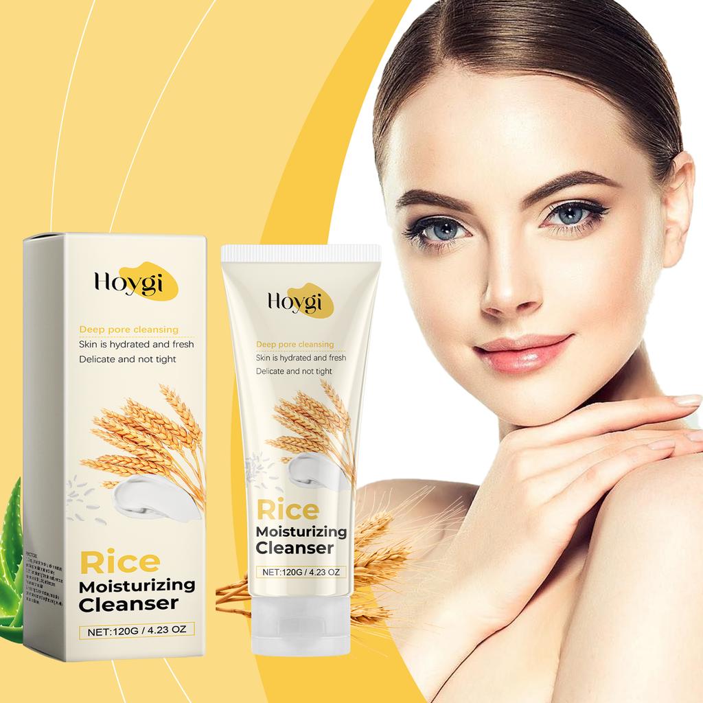 Rice Essence Moisturizing Cleanser Deep Cleansing Lock Moisture Gentle Face Wash