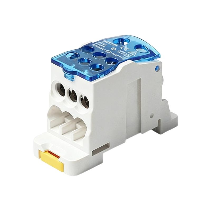 125A Electric Split Din Rail Terminals Block Junction Box Single Stage Splitter Box Electrical Wire Connector Easy To Use