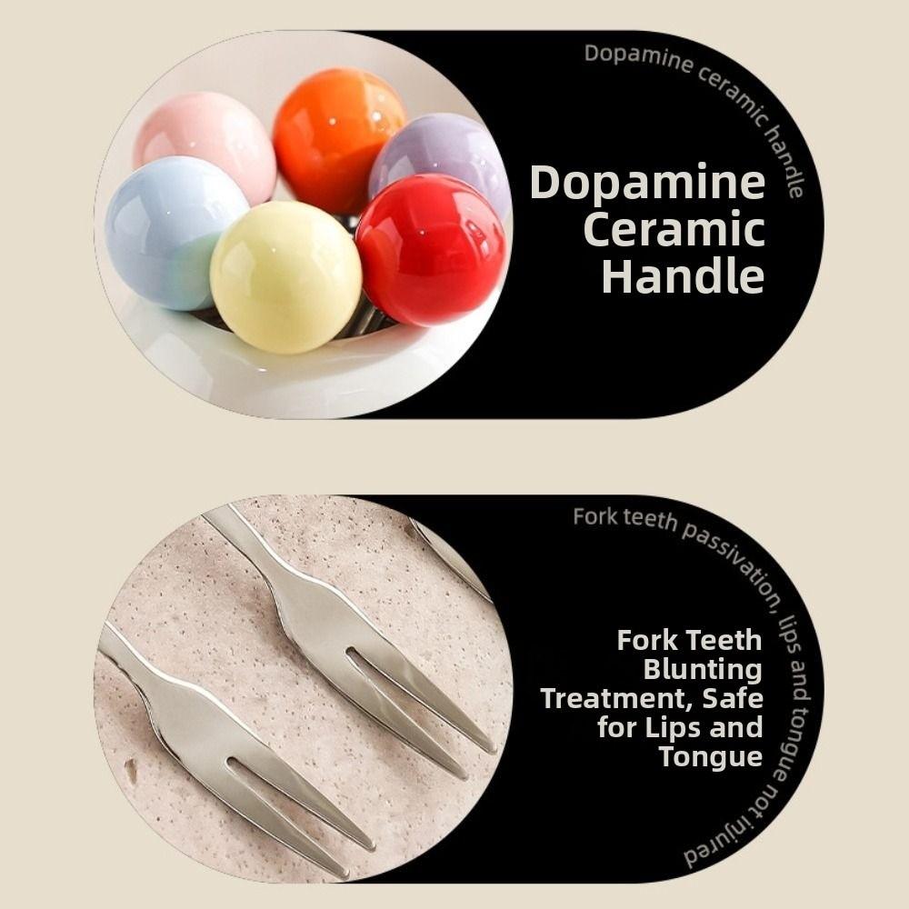 Storage Jar Dog Fruit Fork Set Cute Food Picks Dinnerware Puppy Fruit Stick  Picnic