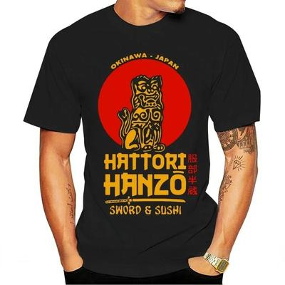 Camiseta de Moda para Hombre Hatori Hanzo Espada Samurai Japonesa Camisetas Gráficas Ropa para Hombre Verano Camiseta Oversize Roupas Masculinas