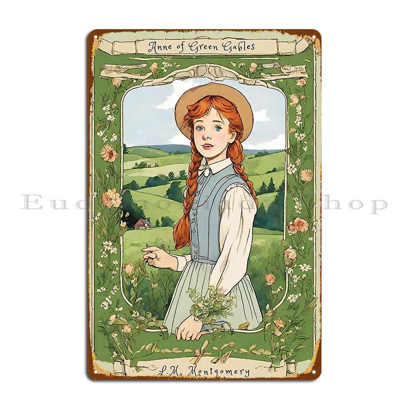 

Anne Of Green Gables Metal Sign Mural Classic Bar Cave Printed Wall Decor Tin Sign Poster 20x30cm（7.8x11.8inch）