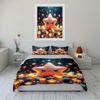 "Glowing Star Pattern Bedding Set" Bedding Duvet Cover Set Duvet Cover Pillowcases (1 * Duvet Cover 2 * Pillowcases, Without Duvet Insert)