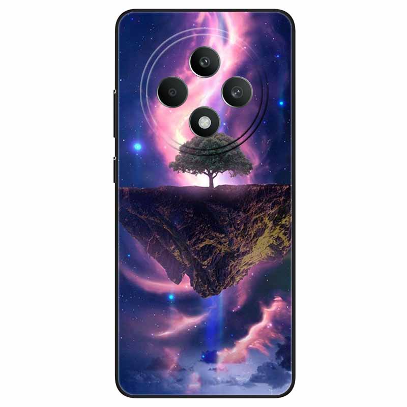 For OPPO Reno 12F 5G Case Cool Black Soft Silicone Cover for Oppo Reno12 FS Cartoon TPU Shell On Reno12 F Protective Funda Capas