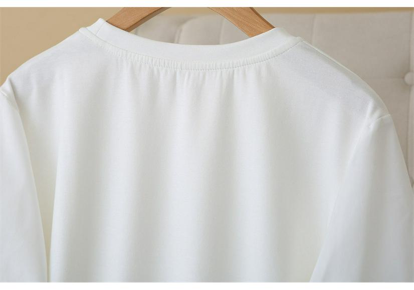 2026 Spring/Summer Plus Size European & Korean Style Tulip Sleeve T-shirt - Versatile Fat Girl Top