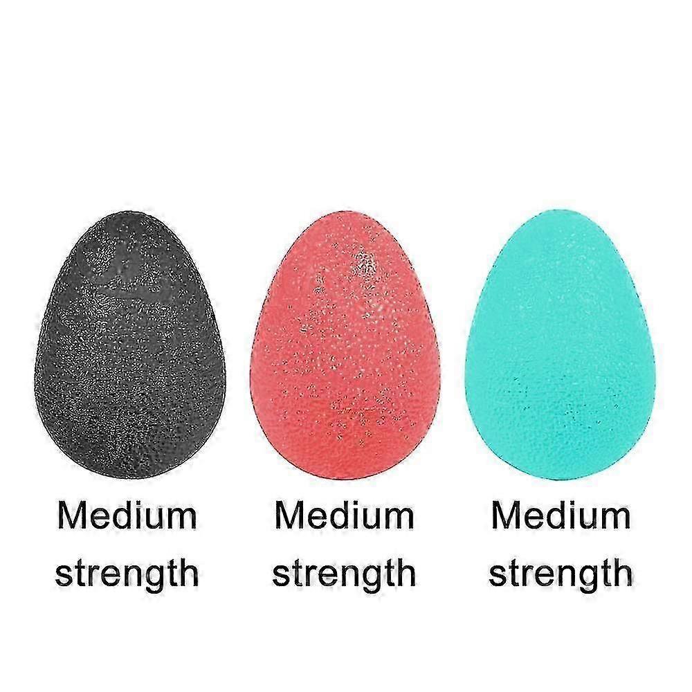 Hand Grip Strength Trainer, Stress Relief Ball Compatible With Adults And Kids, Wrist Rehab Therapy Hand Grip Equipment Ball Set Of 3 Finger Resistanc