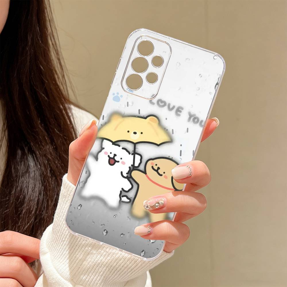 Fun and Cute Phone Case Transparent Silicone Soft For Samsung S25,S24,S21,S22,S23,S30,Ultra,S20,Plus,Fe