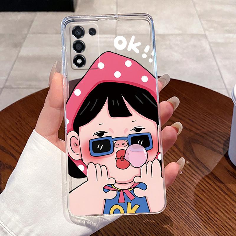 For Realme Q3S Q3T Case Clear Silicone Jelly Soft TPU Back Cover For Realme 9 5G Speed (SE) Cute Rabbit Cat Dinasaur Phone Cases
