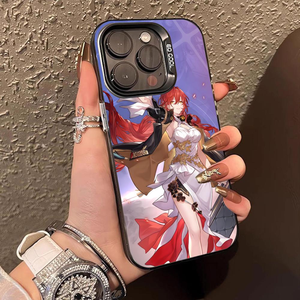 

HSR Himeko Translucent Mobile Phone Case for iPhone 17 16 15 14 13 12 11 X XR XS Air Pro Max Plus Colorful Cover iPhone X
