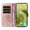 For Motorola Moto G86 5G/G86 Power 5G Leather Wallet Case with Strap Dandelion Imprint Phone Stand Cover