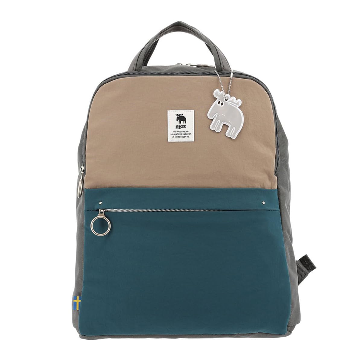 

Рюкзак А4 Тонкий 006 Рюкзак Поїздка до школи Рюкзак двоколірний Cute Bag Mom Bag Scandinavian Deep Gray x Dark Green [Mozu] Mother s