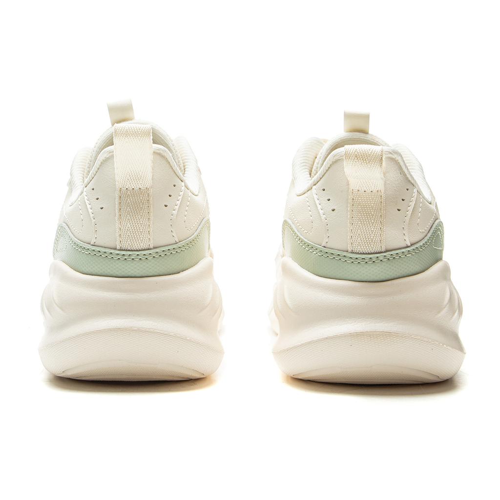 Li Ning Light Lanying Cushioning Abrasion Resistant Breathable Lightweight Rebound Low top Running Shoes Women's Ecru ARSV076-5