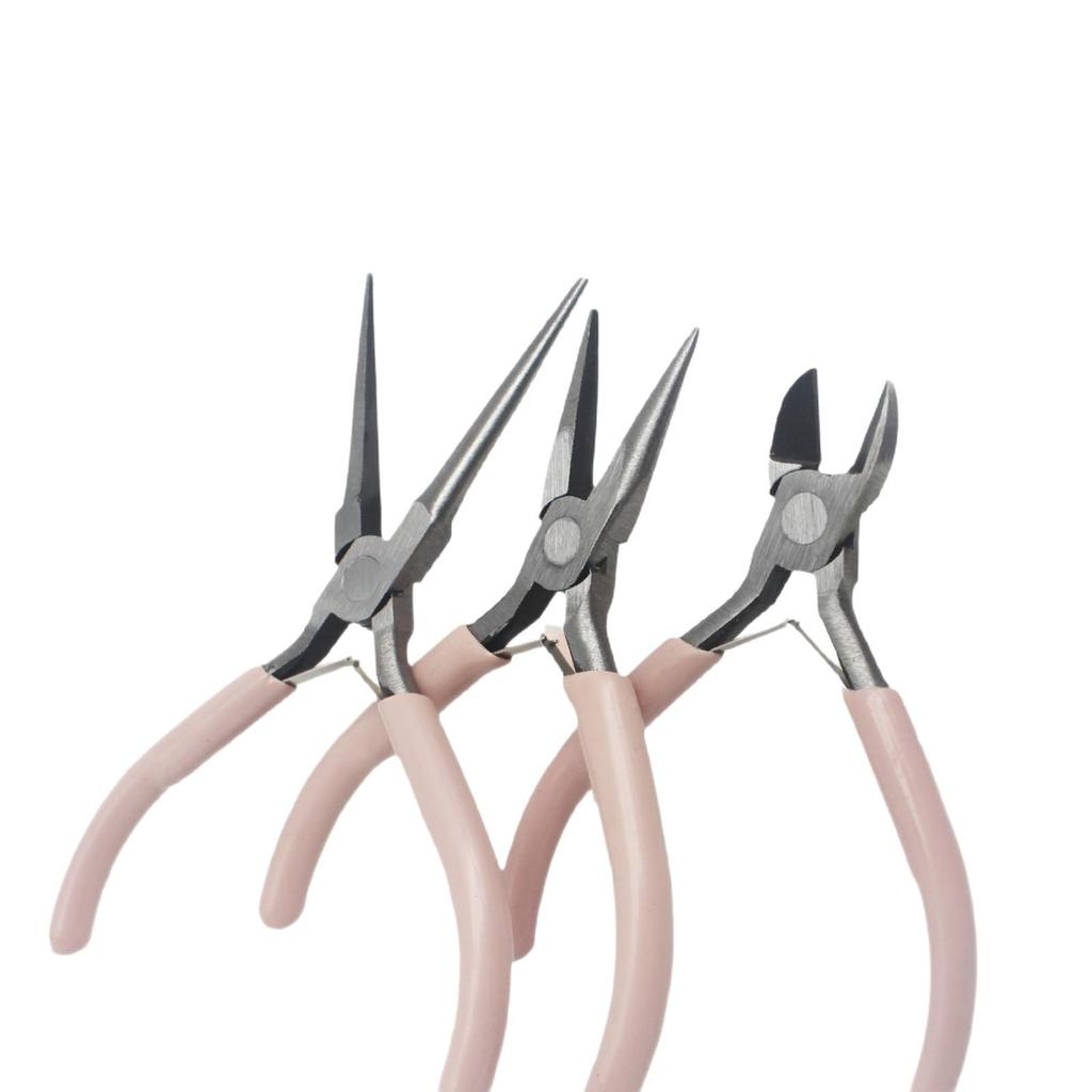 DIY Handgefertigt 5-Zoll Mini Multifunktionszange: Spitzzange, Rundzange, Seitenschneider für Schmuck.