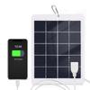 3W 5V Portable Solar Charger Waterproof Solar Panel Charger for Camping with USB Interface for
