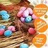 100Units Foam Easter Eggs Decoration For Easter Party, Home Ornament 3Cmx4Cm
