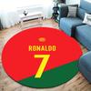 CR7 Round Area Rug,Carpet Rug for Living Room Bedroom Sofa Playroom Decor,Non-slip Floor Mat