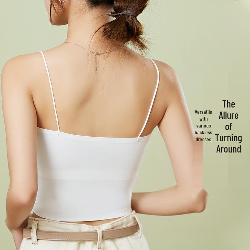 Nahtloses Damen-Camisole mit integriertem BH und stilvollem Rückendesign