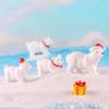 3/1pcs Miniature Christmas Polar Bear Figurines Garden Micro Snow Landscape DIY Accessories Home Decoration Desk Decoration