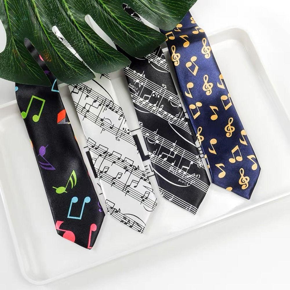 Bowknot British Style Music Guitar Women Slim Ties Lattice Print Men Plaid Necktie Fashion Neck Tie
