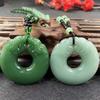 Versatile Unisex Ethnic Style Jade Pixiu Pendant Necklace