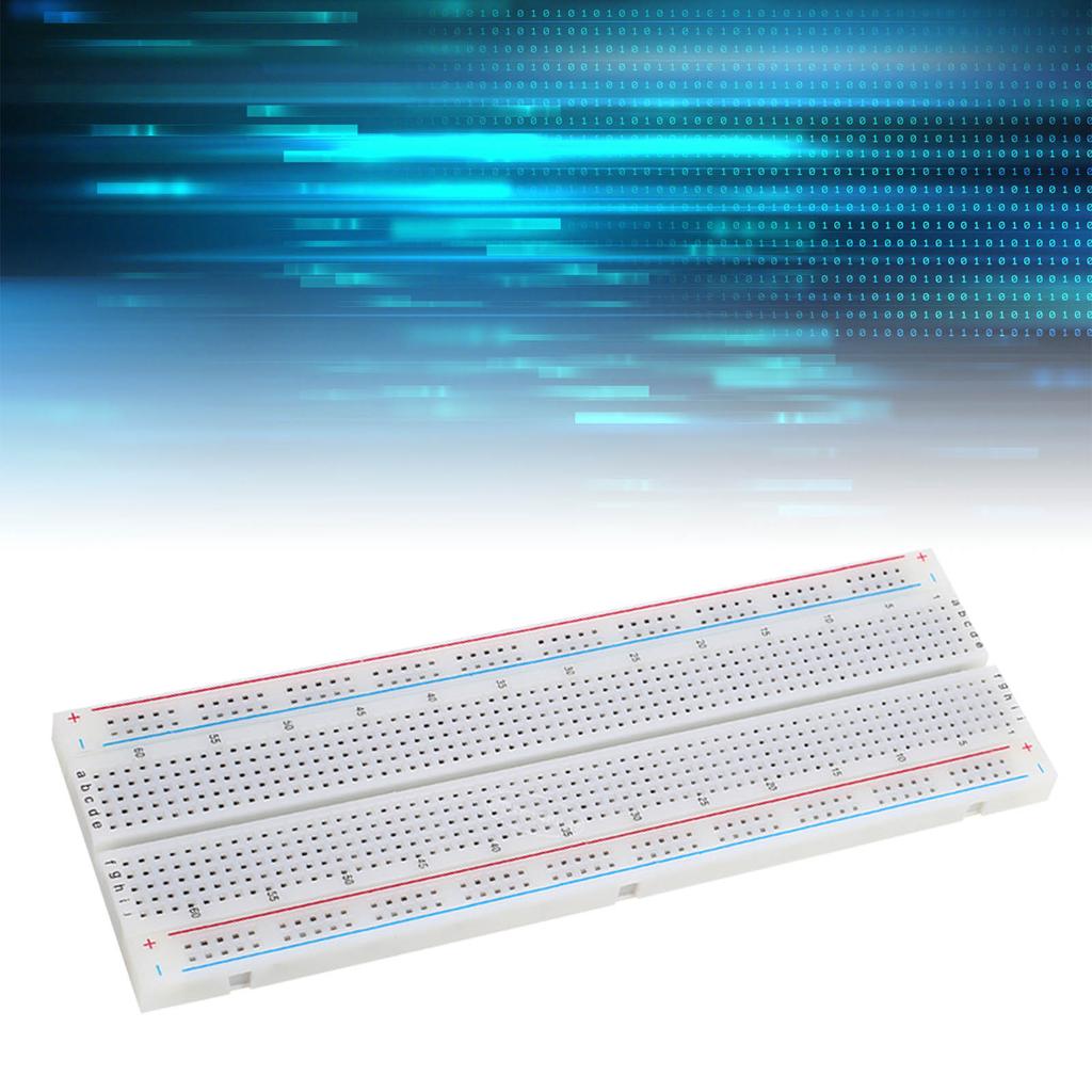 10Pcs Solderless Breadboard ABS 5.6x16.5x0.85cm 830 Points for Experiment Testing
