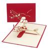 3D Airplane Style Greeting Card Party Invitation Cards Model Decoration Paper Carving Folding DIY Festival Gathering Supply TMZ