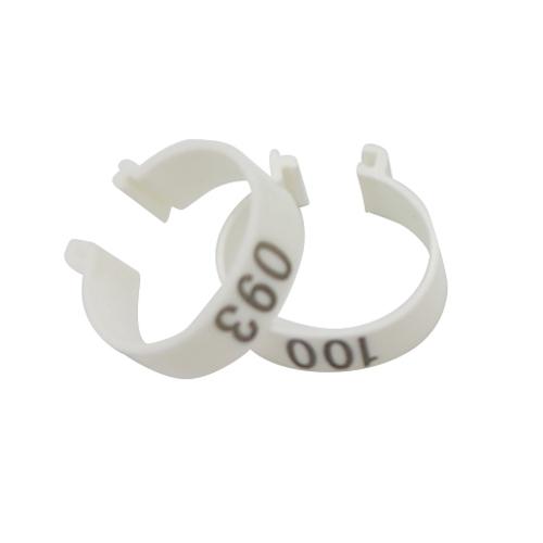 100Pcs 20mm Chicken Foot Rings Digital Clip Ring NO. 1-100 Plastic Identification Ring Poultry Chicken Coop Feeding supplies