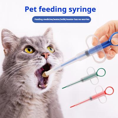 Tierarzneimittel-Futterautomat für Katzen und Hunde, Entwurmungsspritze mit Druckmechanismus