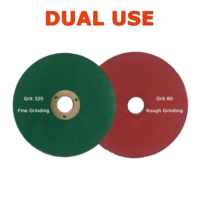 100mm Schleifscheibe Verdickte Trennscheibe Edelstahl Schleifpolierpad Doppelseitig Verwendet für Metall, Stein und Stahl