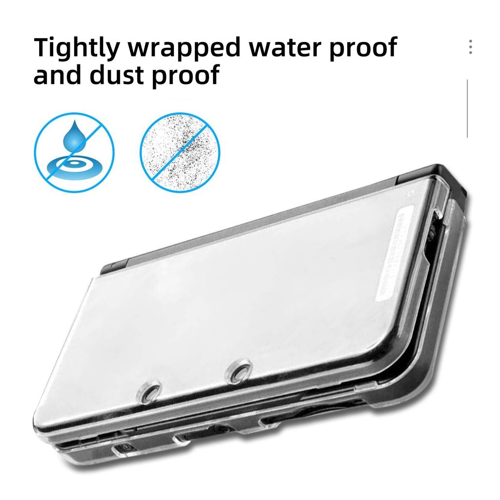 For 3DS Case Lightweight Rigid Plastic Clear Crystal Protective Hard Shell Skin PC Case Cover For Nintendo Old 3DS