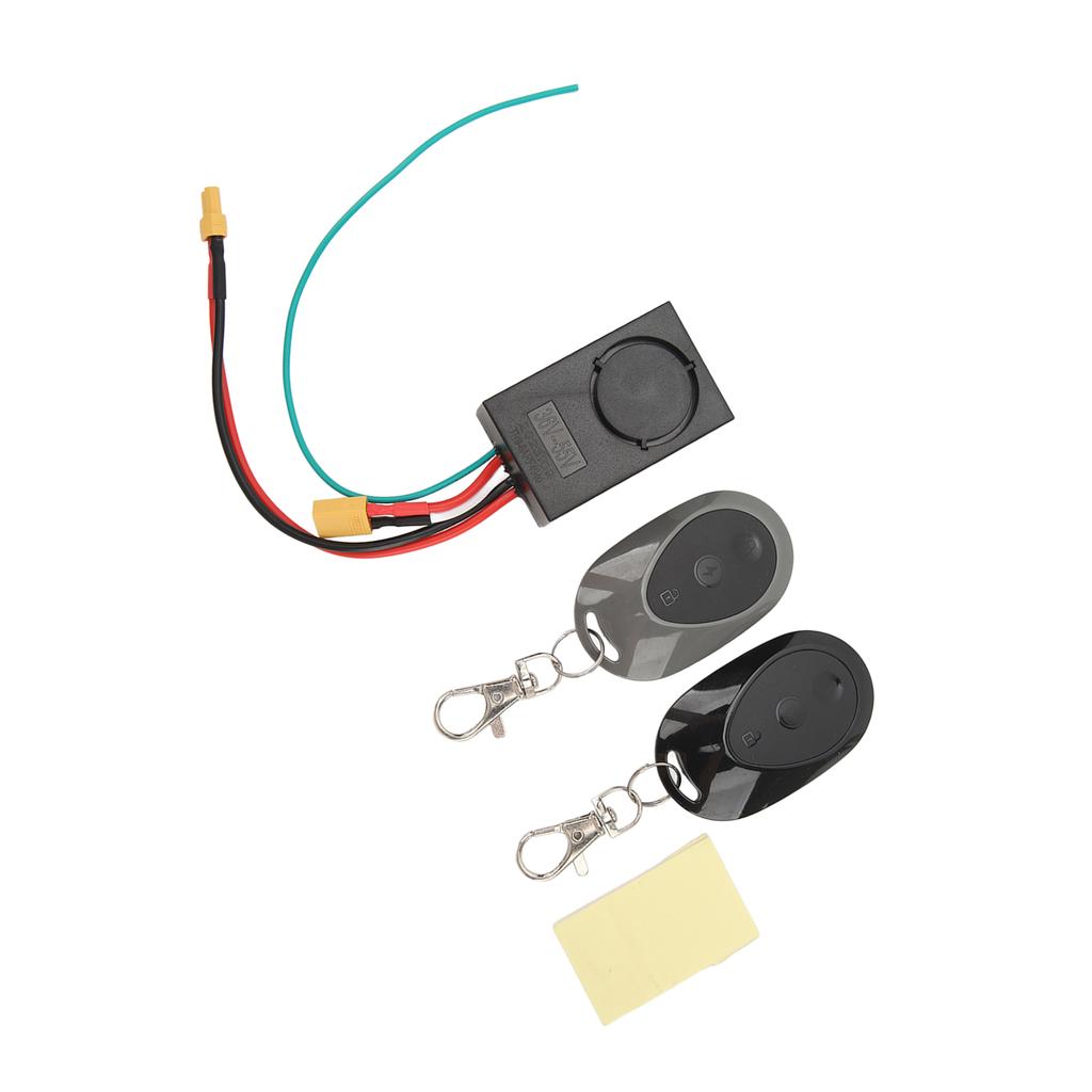 Diebstahlsicherheitsalarmsystem 115dB mit 2 Fernbedienungen Elektroroller Diebstahlalarm XT30