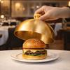 Stainless Steel Food Cover Round Steak Lid Multipurpose Restaurant Cuisine Cover  Grilling