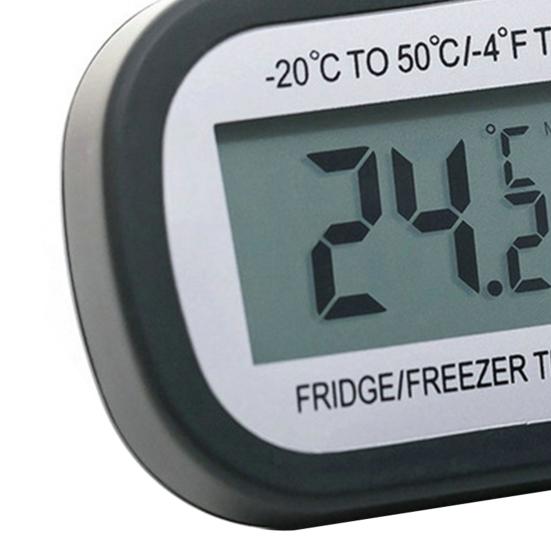 Fridge Thermometer Anti-humidity IPX3 Waterproof Electronic High Accuracy Magnetic Fridge Temperature Meter