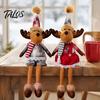 Festive Holiday Gift Sets Nordic Christmas Gnome Doll, Long Leg Reindeer Elf Plush Doll Souvenirs for Friends Shelf Window, Scandinavian Fabric