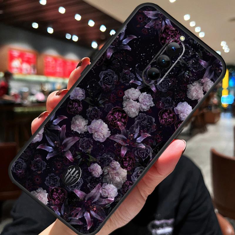 Mitternachtsblumen Hülle Für ZTE Nubia Red Magic 10 Air 7 6S 7S Pro Red Magic 11 10 9 8 8S 9S 10S Pro Plus Abdeckung