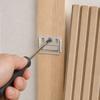 Metal Concealed Wall Board Clip Fasteners for Ceiling Installation with Positioning Holes and Steady Fixing Form for Interior Use