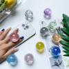 Color Crystal Ball Mobile Phone Airbag Bracket Transparent Back Sticker Retractable Desktop Air Cushion Support Frame Wind