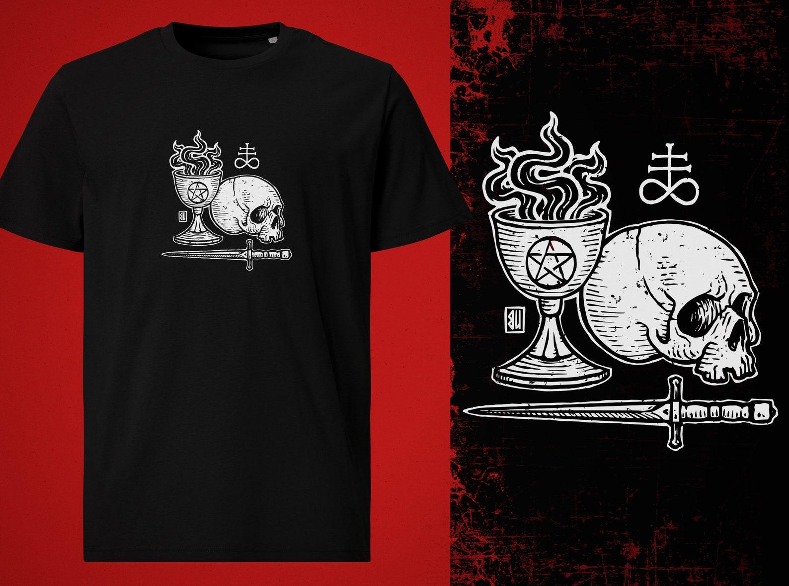 Sulfur Skull T-Shirt (white print) S